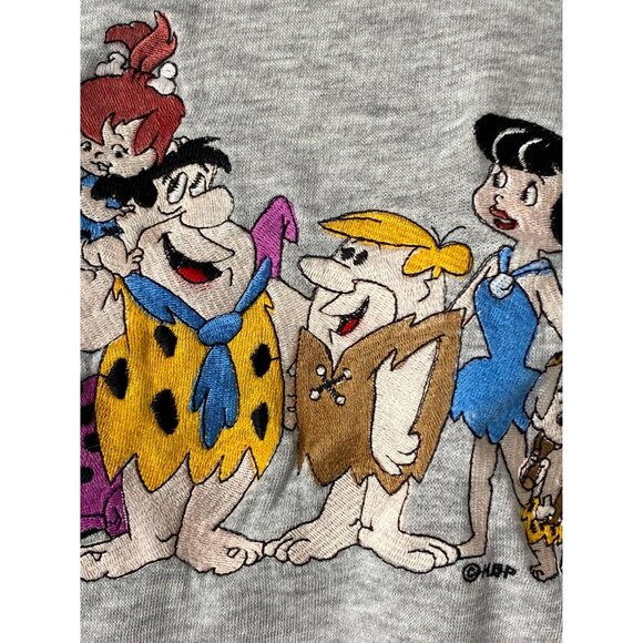 Vintage 90s Flintstones Embroidered Crewneck Sweatshirt, Size XL, Blitzz Studios - Picture 11 of 15